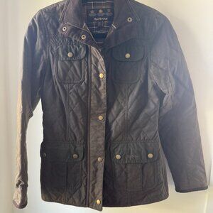 Barbour Brown Quilted Trench Jacket
